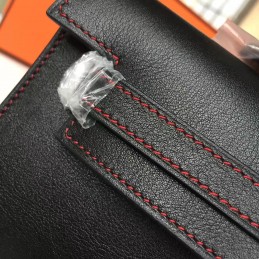 Black Kelly Cut Clutch