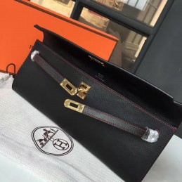 Black Kelly Cut Clutch