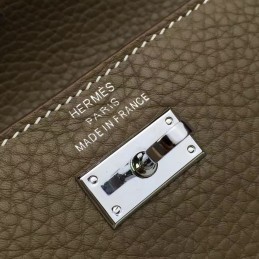 Gray Kelly Wallet Silver Hardware