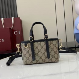 GG Emblem Mini Tote Bag -...