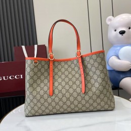 GG Emblem Large Tote Bag -...