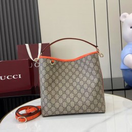 GG Emblem Medium Bucket Bag...