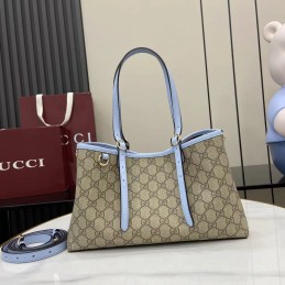 GG Emblem Medium Tote Bag -...