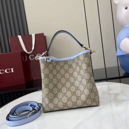 GG Emblem Small Bucket Bag...