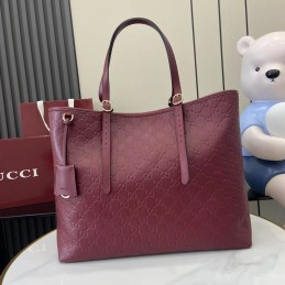 GG Emblem Large Tote Bag -...
