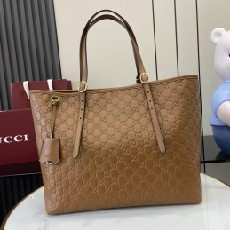 GG Emblem Large Tote Bag -...