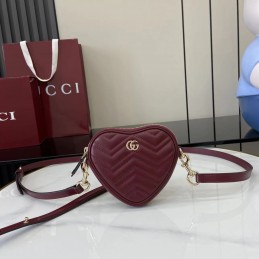 GG Marmont Heart Mini Bag -...