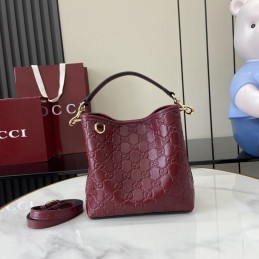 GG Emblem Small Bucket Bag...