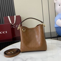 GG Emblem Small Bucket Bag...