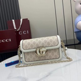 Small Shoulder Bag - Beige,...