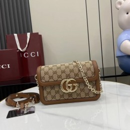 Small Shoulder Bag - Beige,...