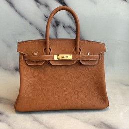 Birkin 35 Tan Leather Gold...