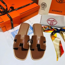 Oran Brown Leather Sandals