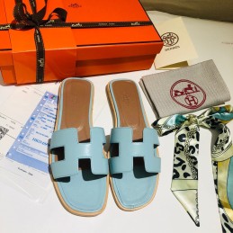 Oran Light Blue Leather...