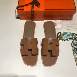 Oran Camel Leather Sandals