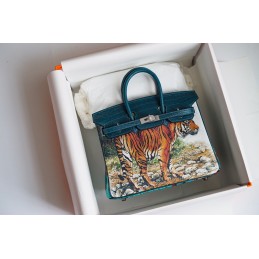 Birkin 25 Tiger Print and...