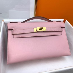 Kelly 22 Pink Leather Gold...