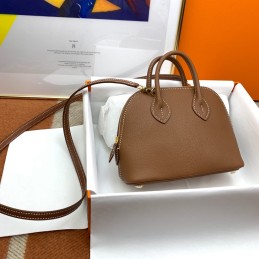 Mini Bolide Brown Leather...