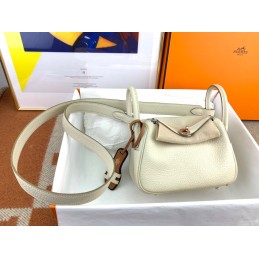 Mini Lindy Cream Leather...