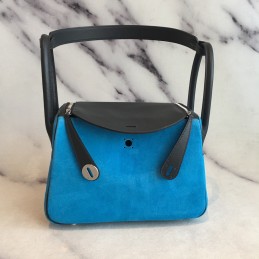 Lindy Blue and Black Suede...