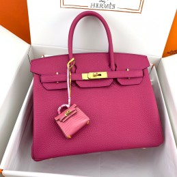 Birkin 30 Fuchsia Leather...