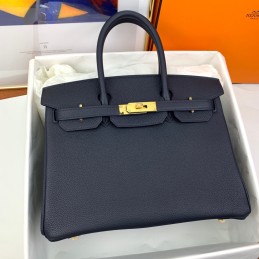 Birkin 30 Navy Blue Leather...