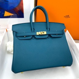Birkin 30 Teal Blue Leather...