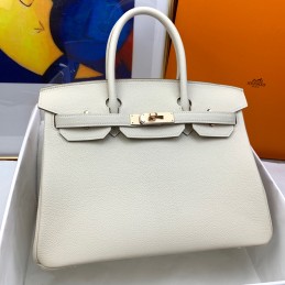 Birkin 30 Off White Leather...