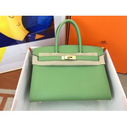 Birkin 25 Green and Cream...