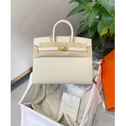 Birkin 25 Cream Leather...