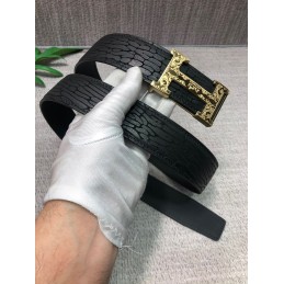 Black Crocodile Embossed...