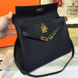 Navy Blue Kelly 32 Bag