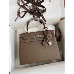 Kelly 25 Etoupe Leather...