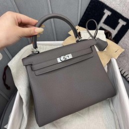 Kelly 28 Grey Leather...