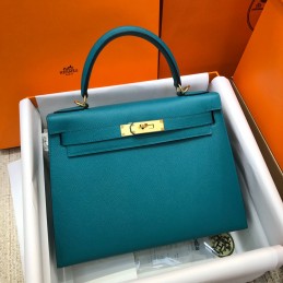 Kelly 28 Teal Green Leather...