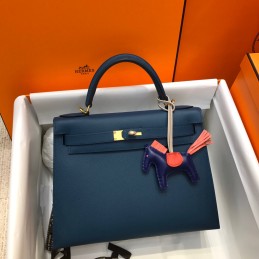 Kelly 28 Navy Blue Leather...