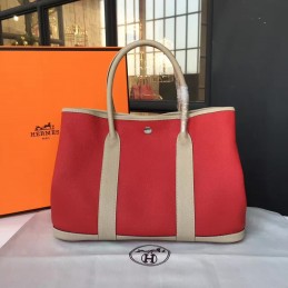 Red Beige Garden Party 36 Bag
