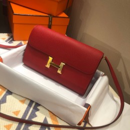 Constance Red Leather Gold...