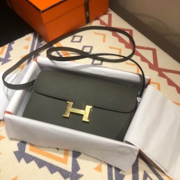 Constance Grey Leather Gold...