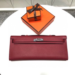 Kelly Cut Burgundy Leather...
