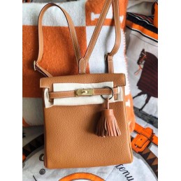 Kelly Ado Tan Leather Gold...
