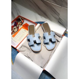 Oran Pale Blue Leather...