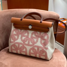 Herbag Pink and Tan Canvas...