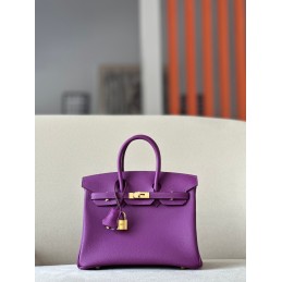 Birkin 25 Purple Leather...