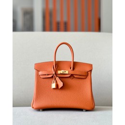 Birkin 25 Orange Leather...
