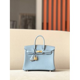 Birkin 25 Pale Blue Leather...