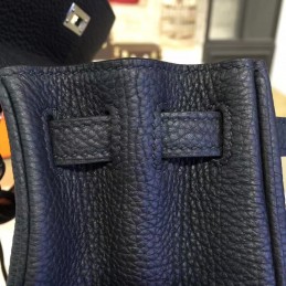Black Kelly 28 Blue Orange Handle Bag