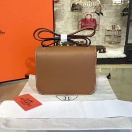 Tan Constance Mini 18 Palladium Hardware Bag