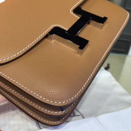Tan Constance Mini 18 Palladium Hardware Bag