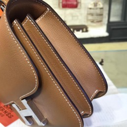 Tan Constance Mini 18 Palladium Hardware Bag